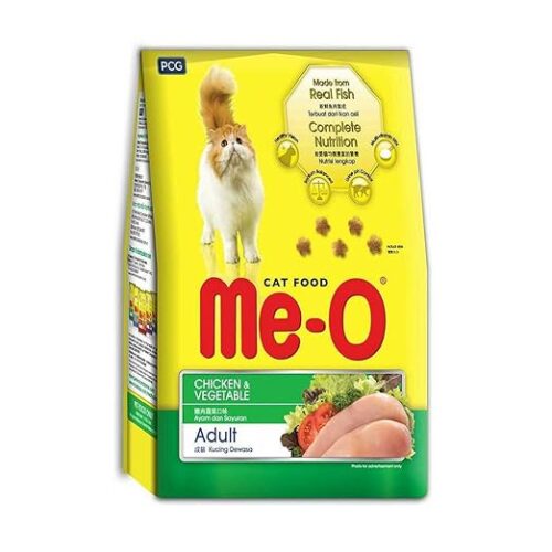 Me-O Adult Dry Cat Food, Chicken and Vegetable, 1.2 Kg