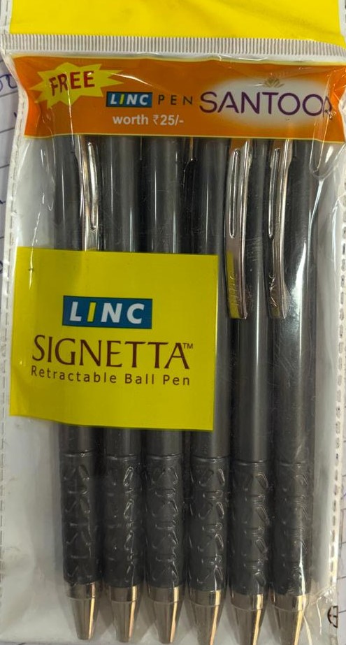 Linc Signetta Retractable Ball Pen – Blue ( Pack of 1 ) 6pc