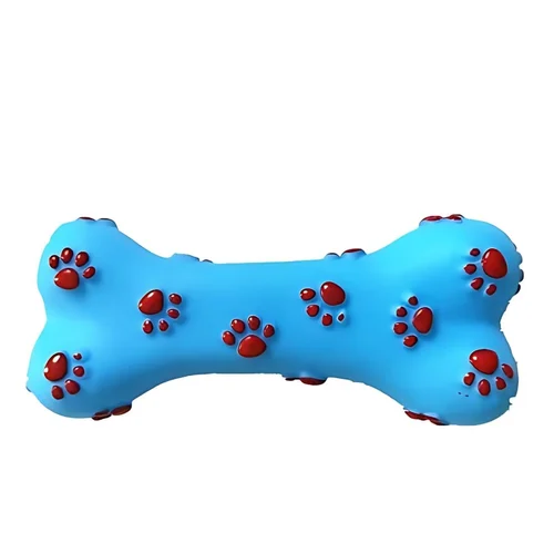 Rubber DOG & CAT Pet Fun Squeaky Paw Bone For Dogs, Pet's Playing