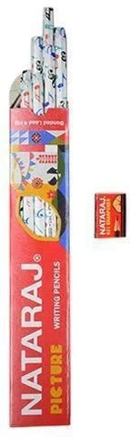 NATARAJ Picture Pencil (Set of 1, Multocolor) Free Sharpener